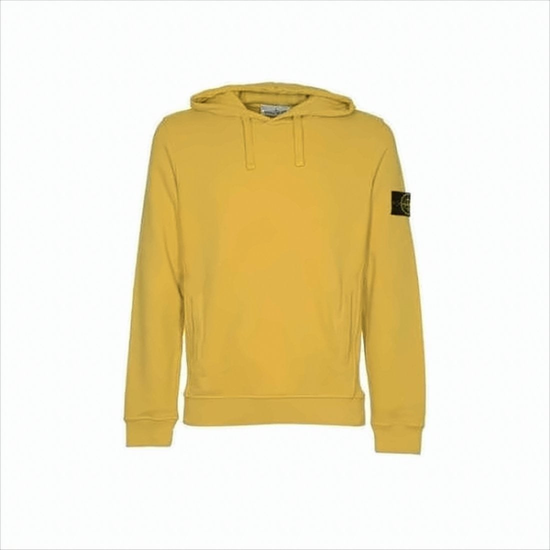 Stone Island Hooded Sweatshirt In Solid Mustard Yellow