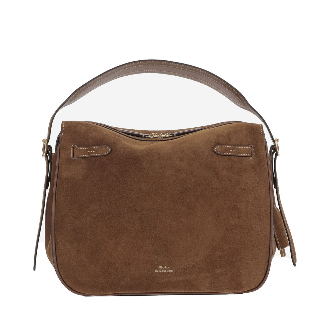 Polo Ralph Lauren Polo Id Shoulder Bag In Suede Leather
