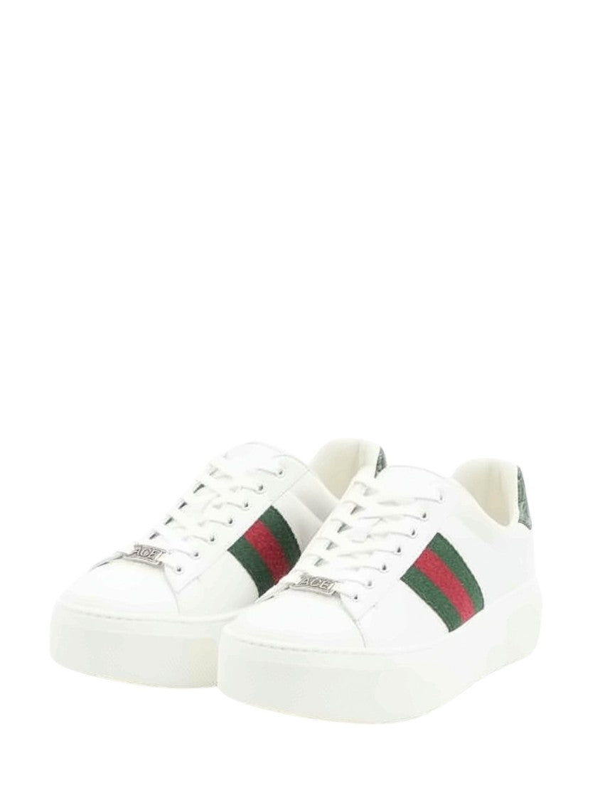 Gucci Low-Top Sneakers With Signature Striped Fabric
