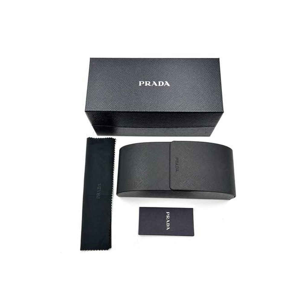 Prada Pra57s Polarized Rectangular Metal Frame Sunglasses