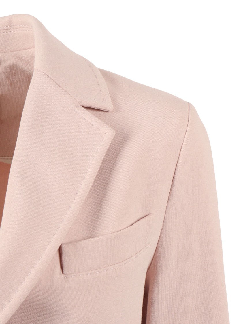 Circolo 1901 Pink Tailored Single Button Fleece Jacket