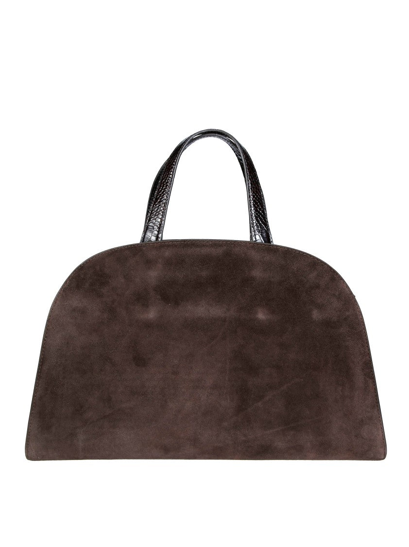 Tory Burch Romy Suede Half-Moon Handbag
