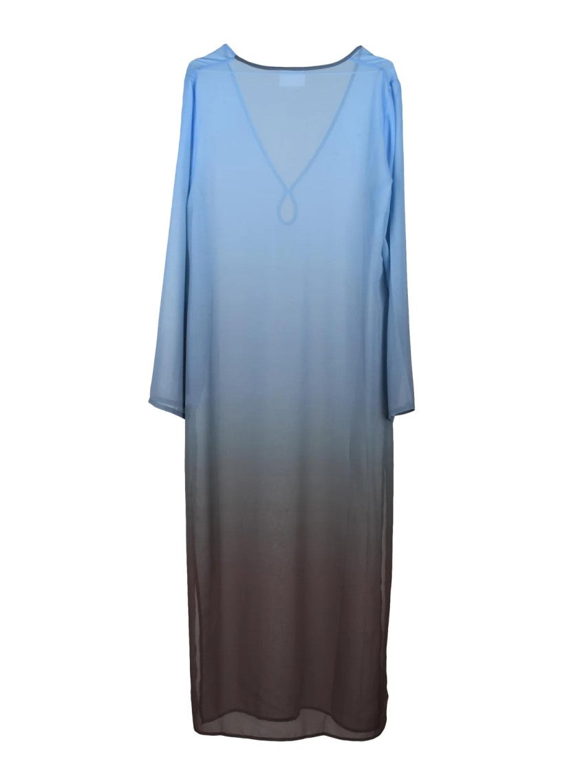 Mc2 Saint Barth Brown Light Blue Gradient Cover-Up