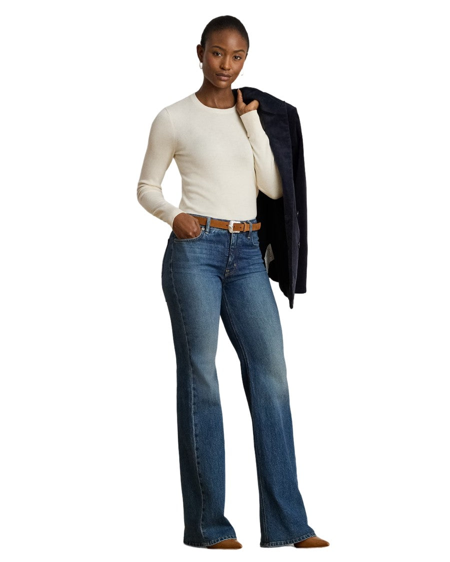 Lauren Ralph Lauren Shavonne Long Sleeve Pullover In Mascarpone Cream