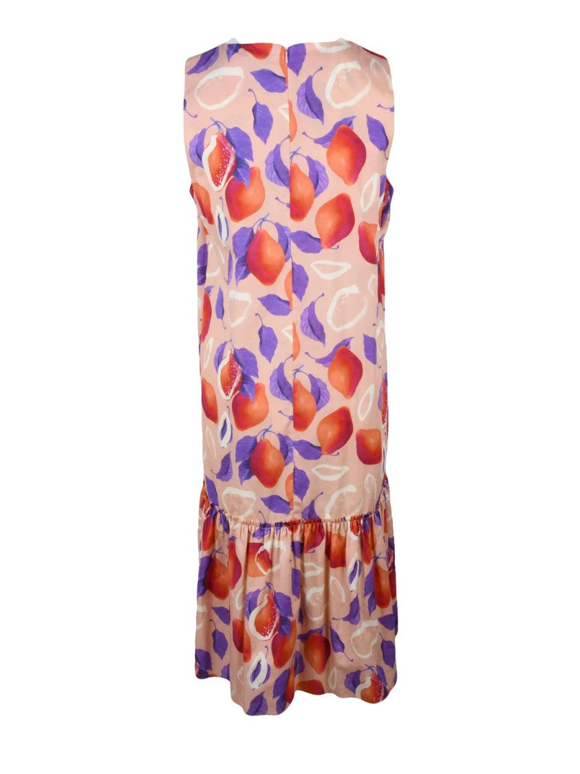 Ps Paul Smith Long Cotton Dress - Pink/Red