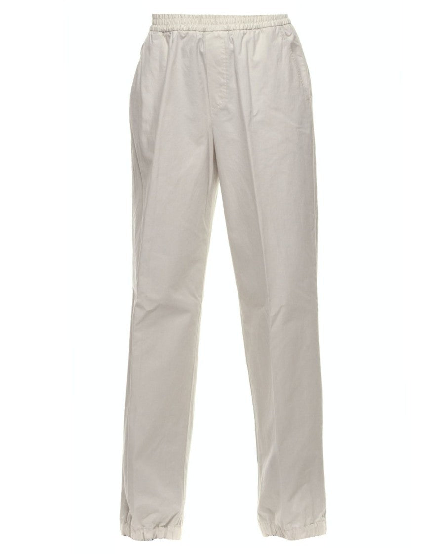 Cellar Door Ivory Laura 91 Multi-Pocket Cotton Chino Pants