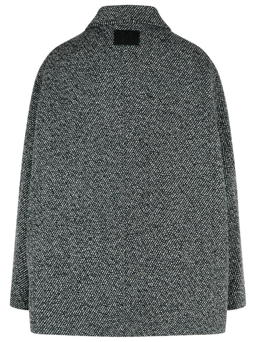 Closed Melange Grey Wool Blend Coat