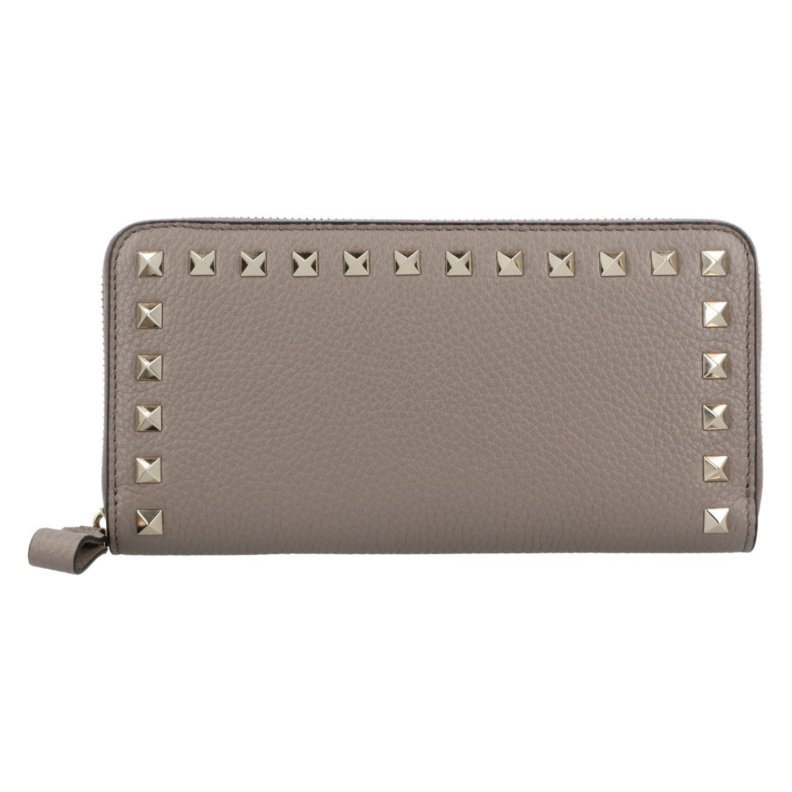 Valentino Rockstud Grey Leather Wallet