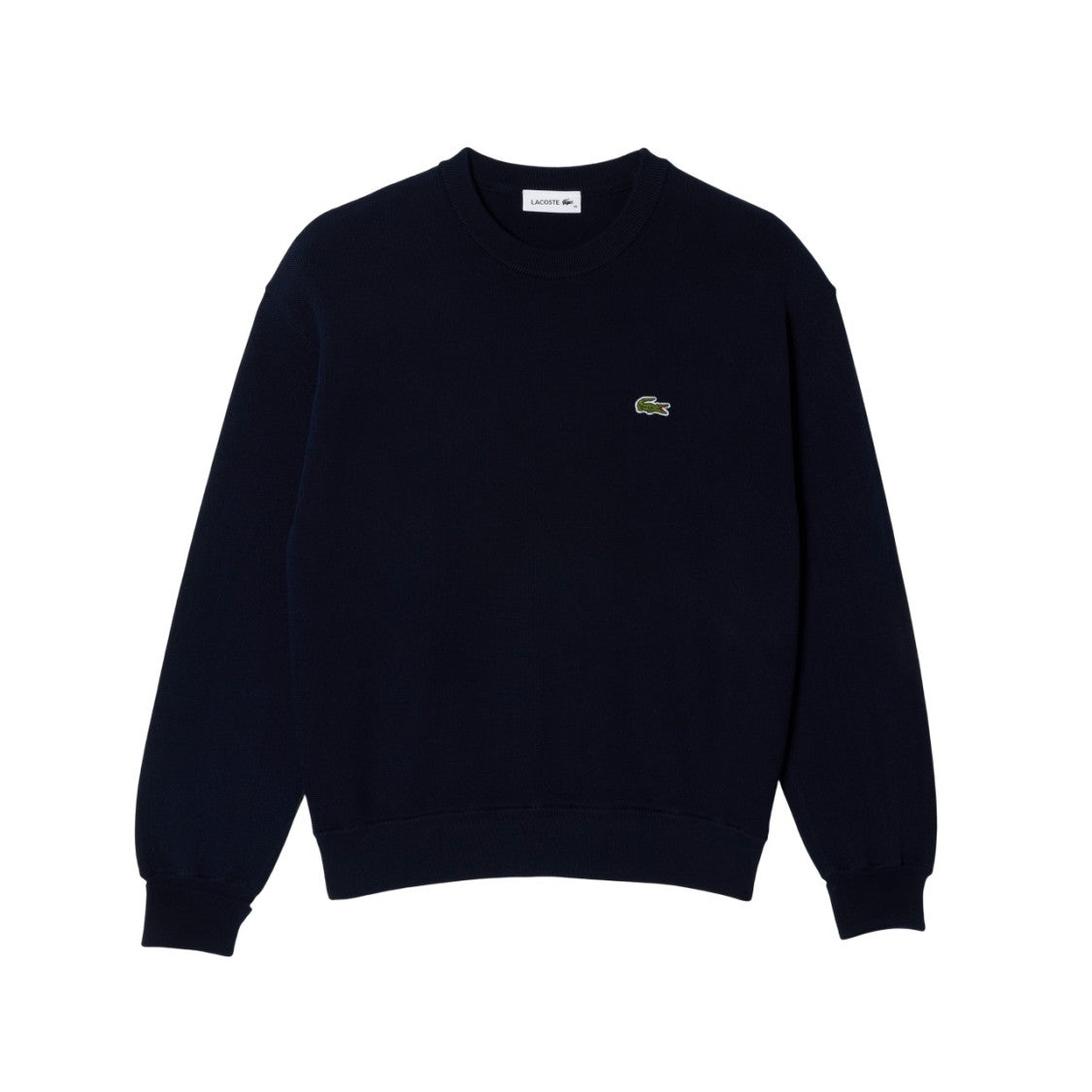 Lacoste Timeless Cardigan In Thermoregulating Wool