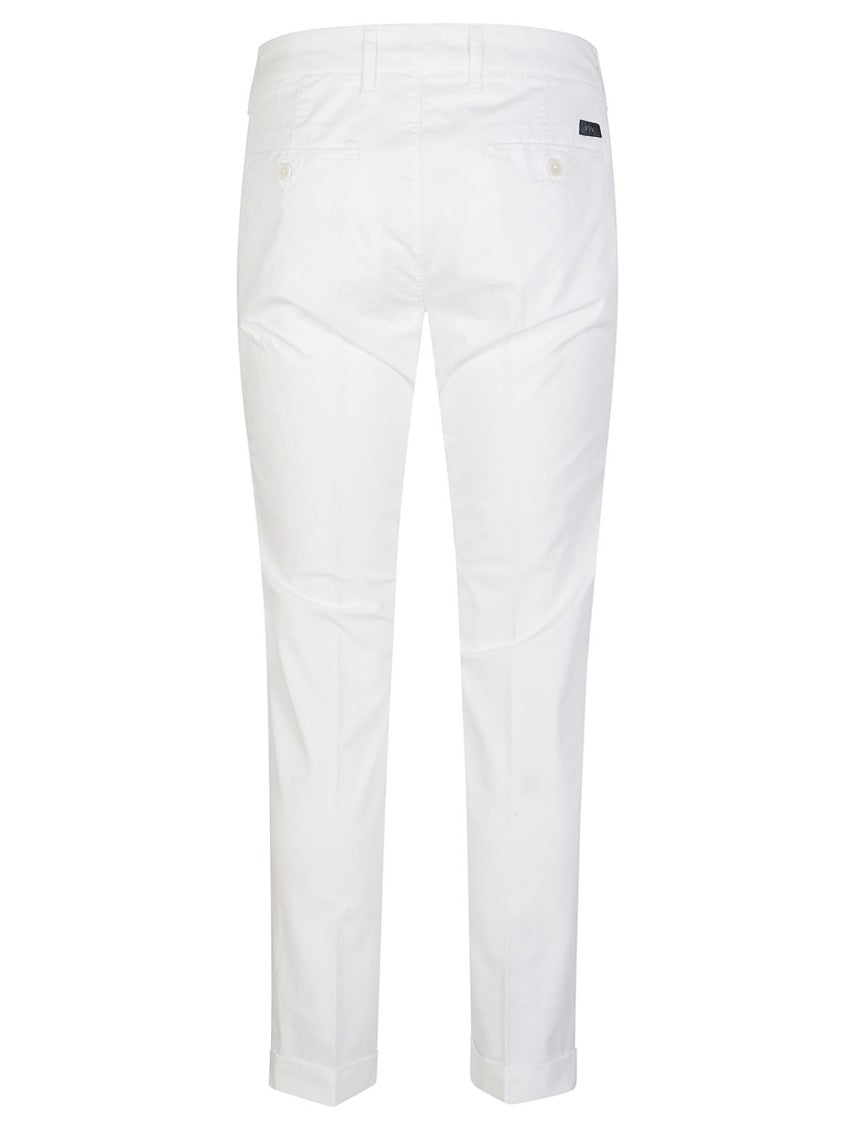 Fay Capri Classic Stretch Cotton Cropped Pants