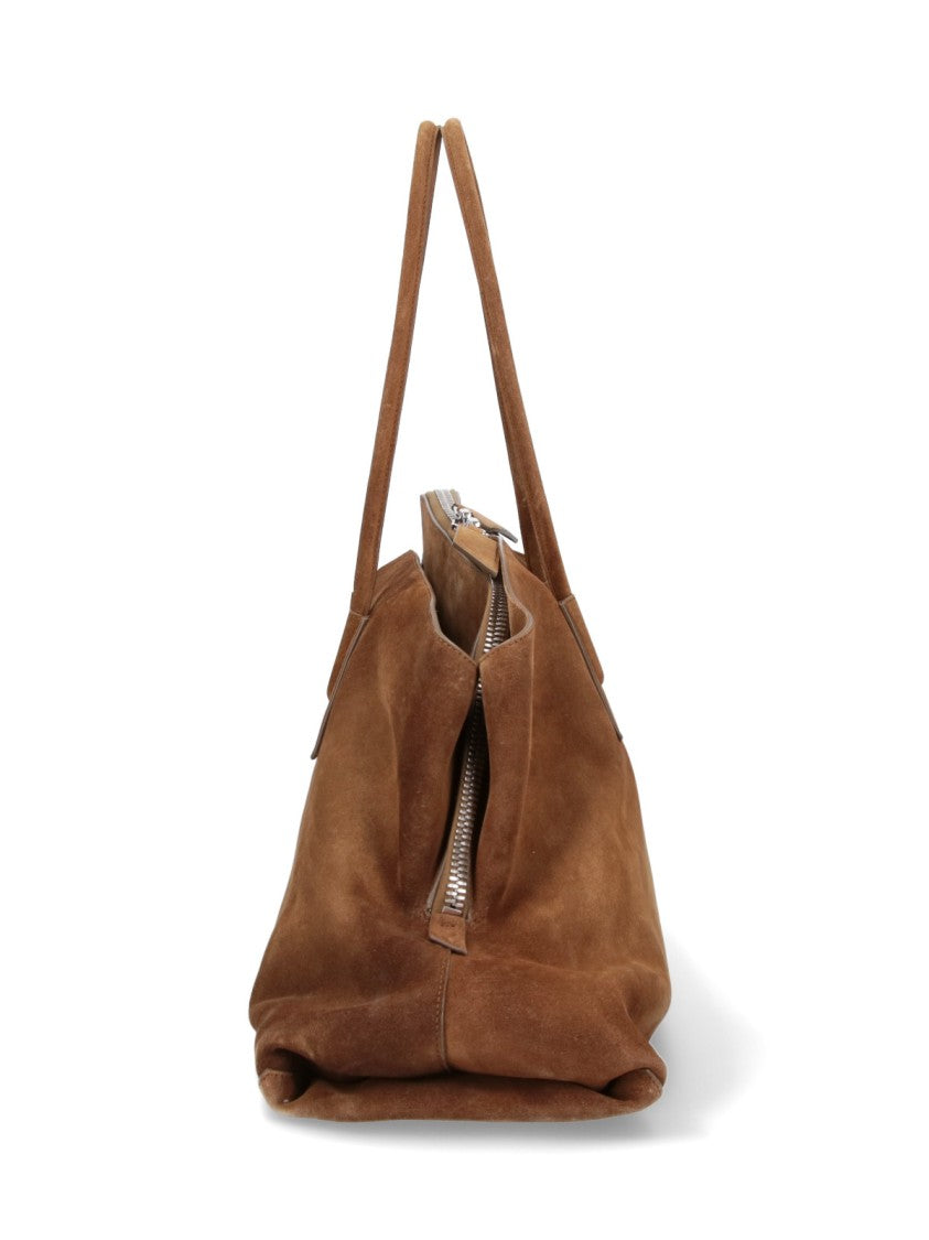The Attico Large "La Passeggiata" Shoulder Bag – Brown