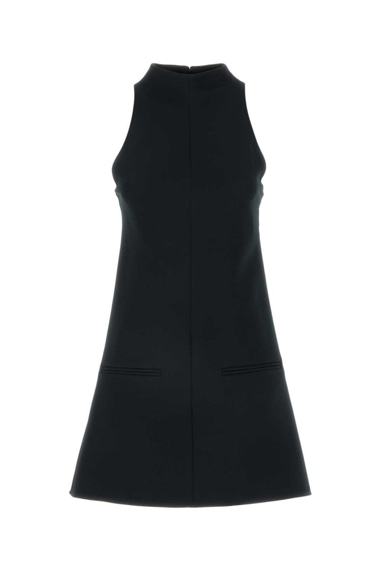 Courrèges Black Twill Dress
