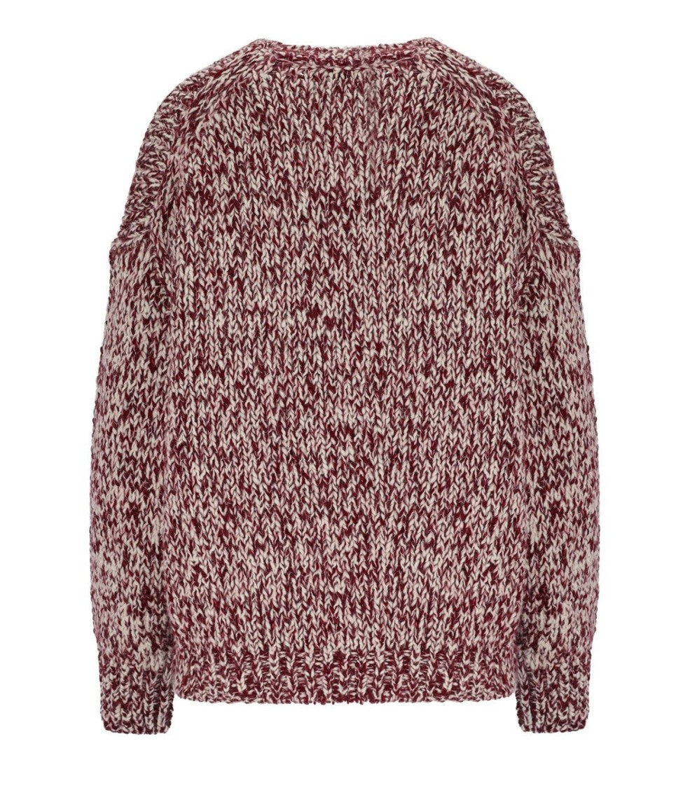 Essentiel Antwerp Izura Burgundy Crewneck Sweater