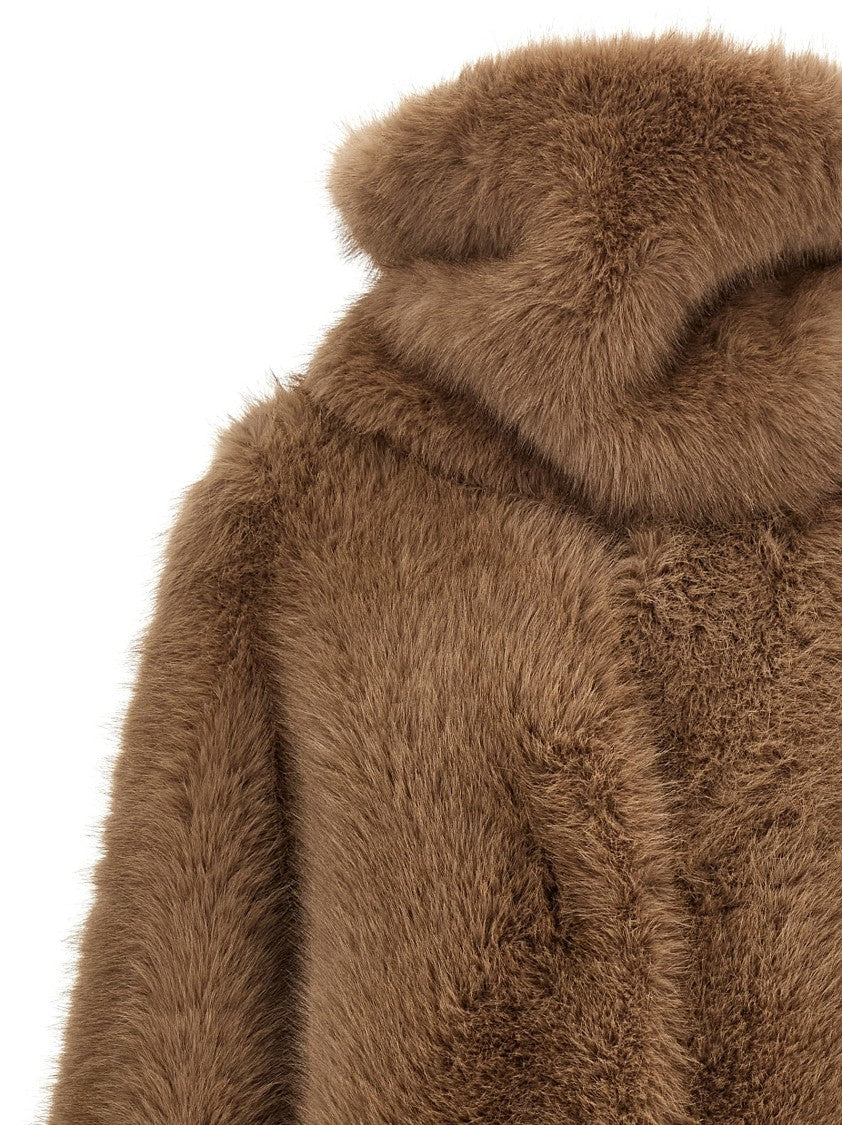 B&B Couture Biscuit' Eco Fur Coat
