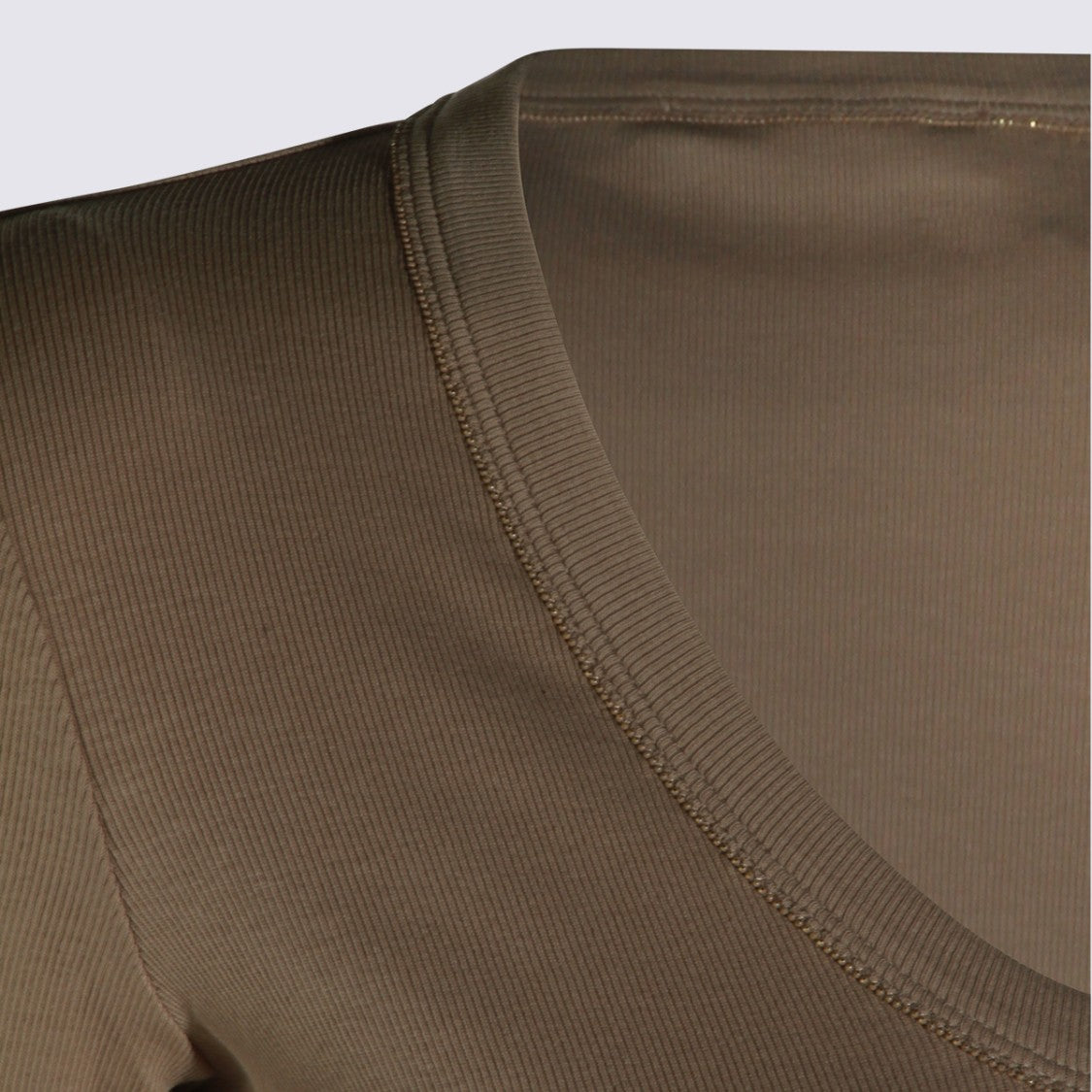 Fabiana Filippi Fitted Short-Sleeve Top With Scoop Neckline