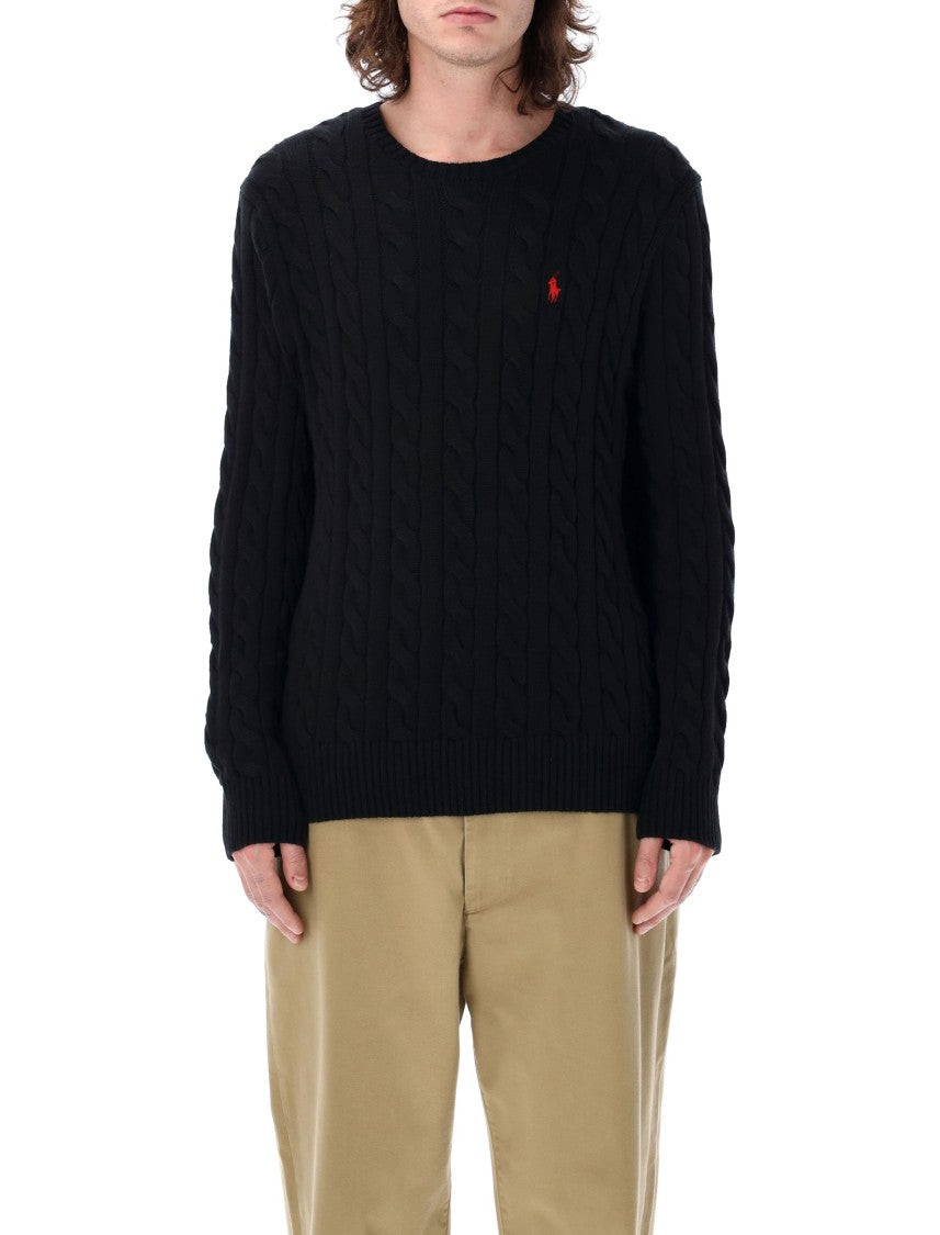 Polo Ralph Lauren Cable Knit Cotton Crewneck Sweater