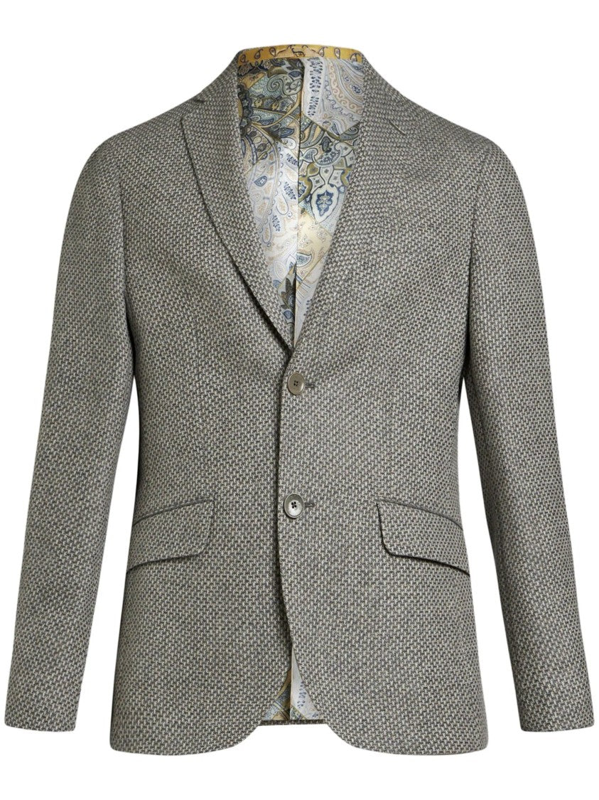 Etro Single-Breasted Wool Blazer