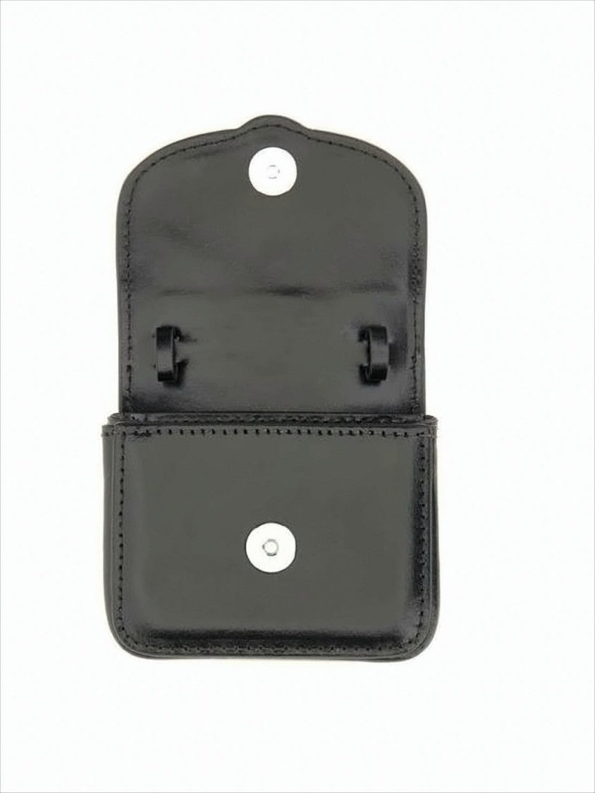 Vivienne Westwood Structured Leather Shoulder Bag With Metallic Emblem