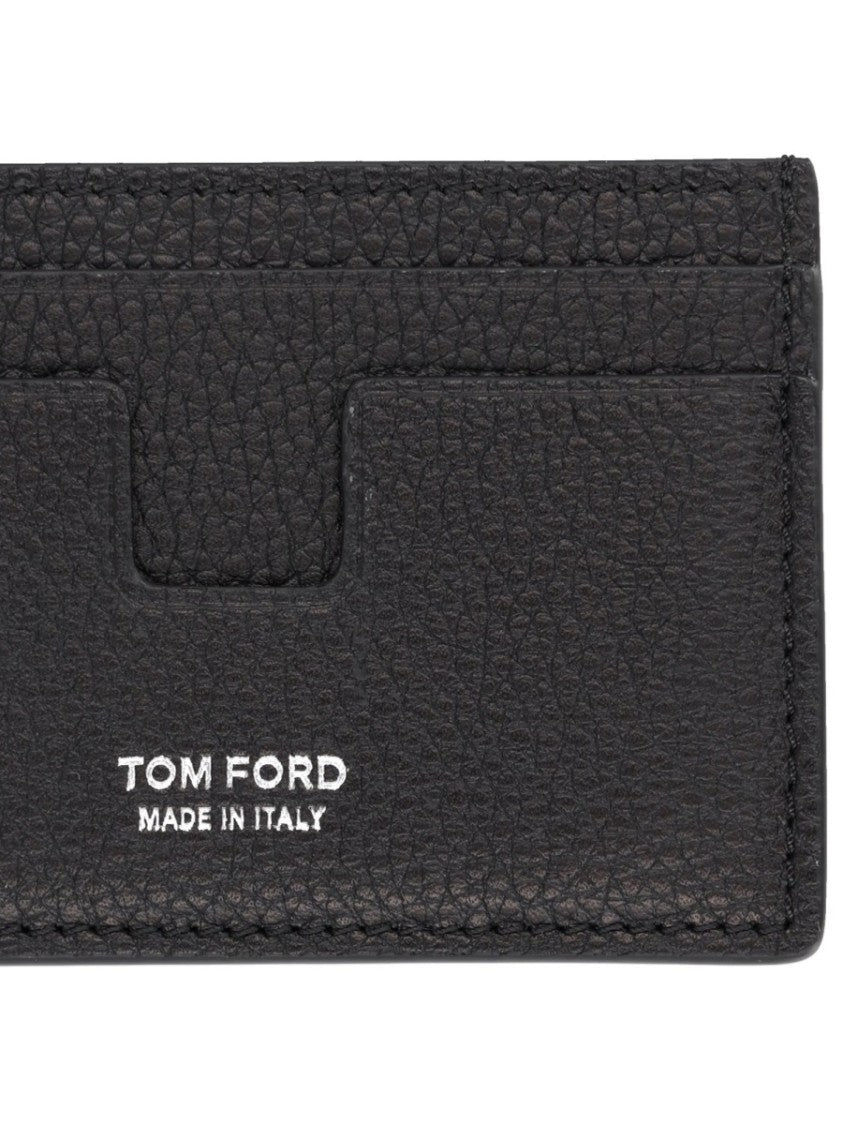 Tom Ford Textured Calf Leather Card Holder