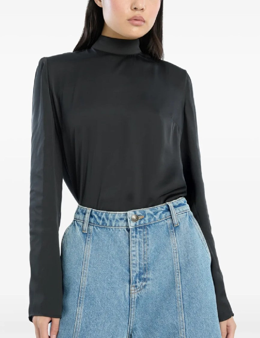 Rotate Satin Drapy Back Top