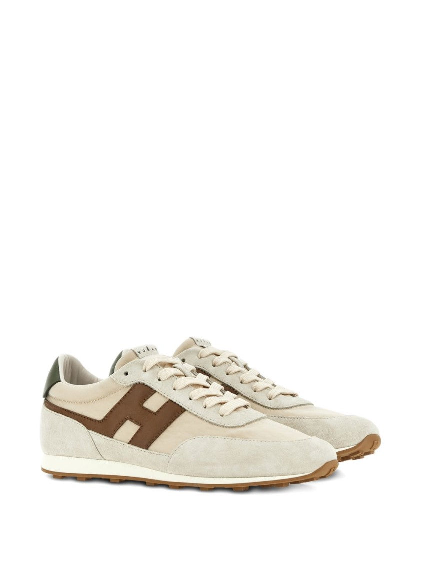 Hogan Silk And Nylon Side Zip Sneakers