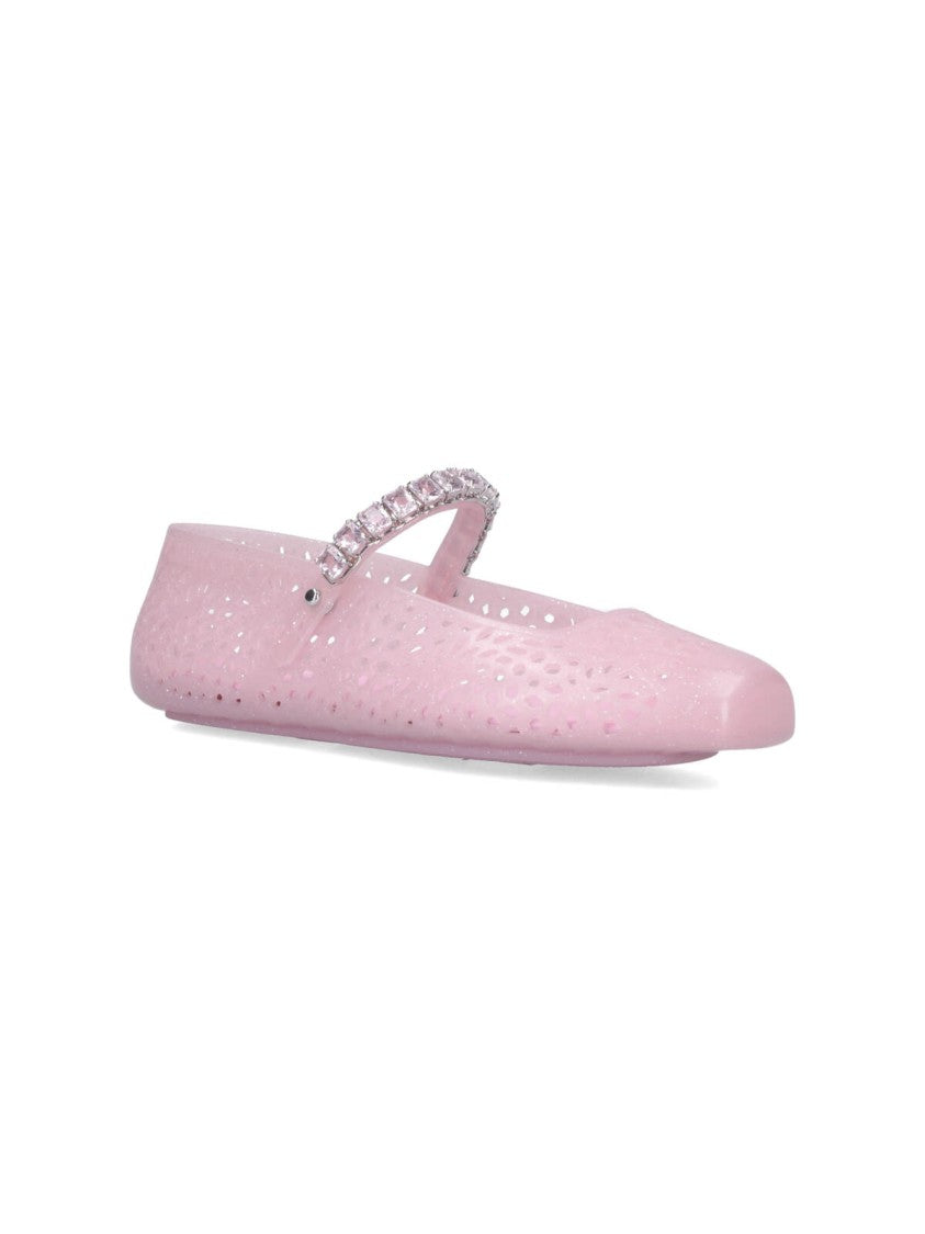 Jimmy Choo "Mary Jane Jelly" Ballerinas – Pink