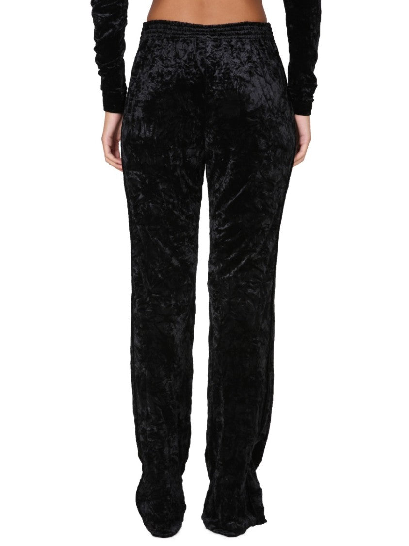Saint Laurent Relaxed Wide-Leg Pants With Elastic Waistband
