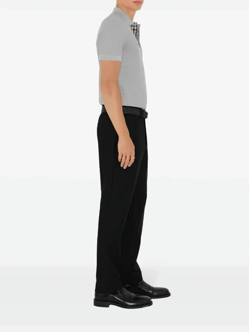 Burberry Tailored Fit Grey Polo Shirt
