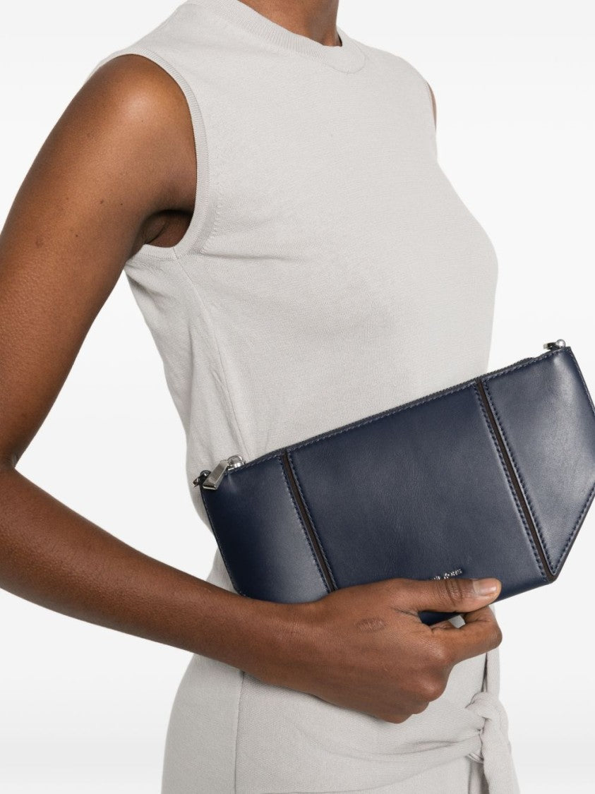 Michael Kors Compact Blue Calf Leather Shoulder Bag