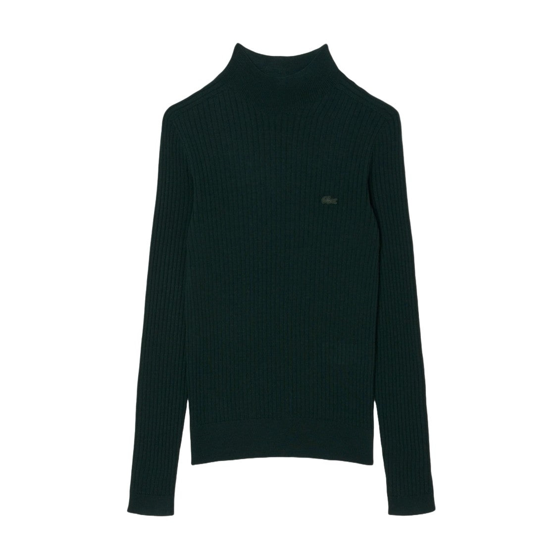 Lacoste Ribbed Merino Wool Turtleneck Sweater