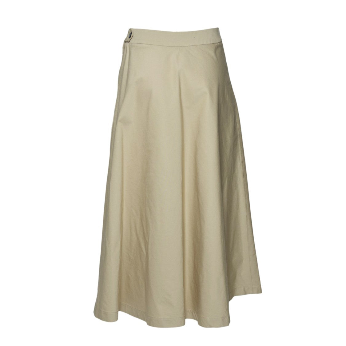 Room 52 Audrey Beige Cotton Midi Skirt