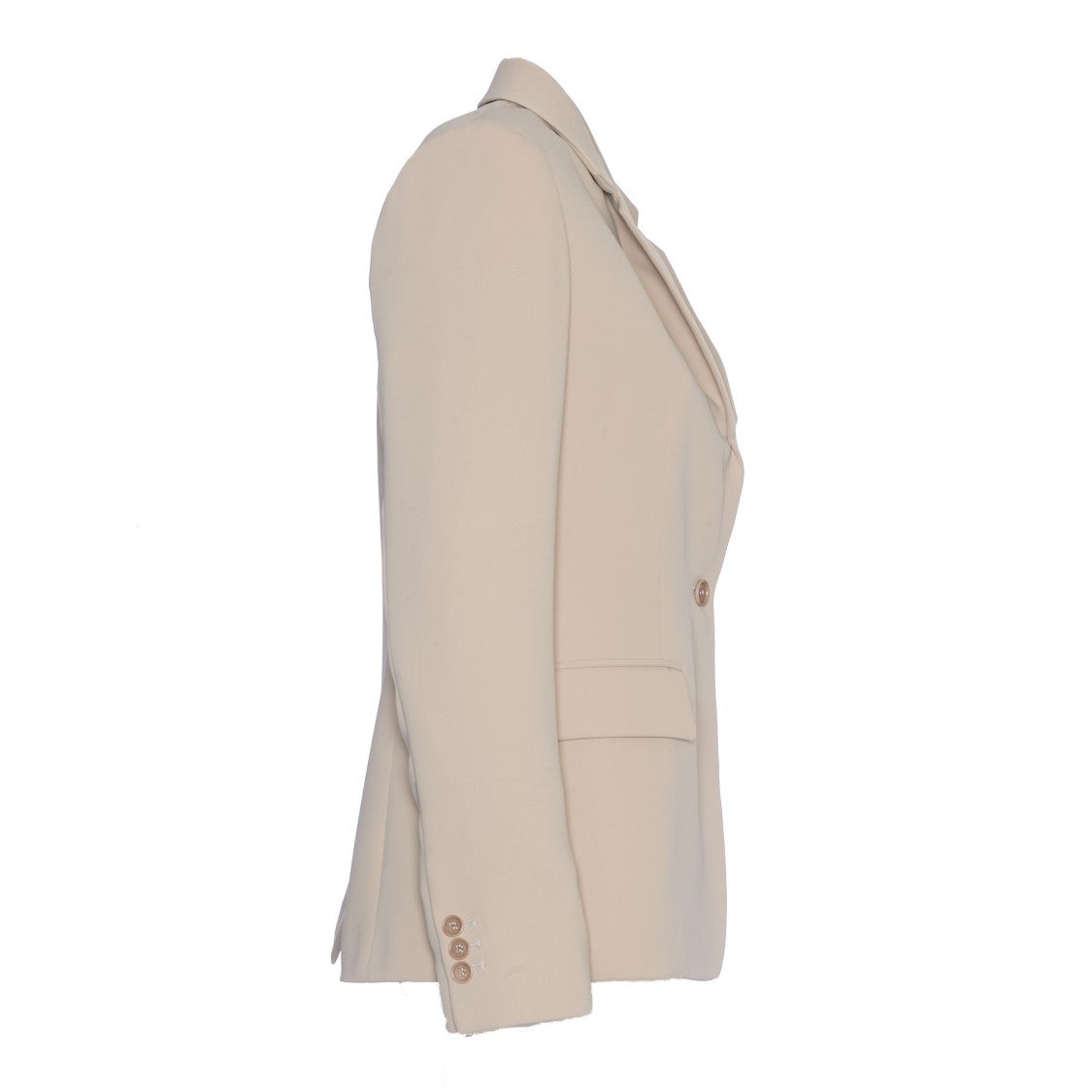 Parosh Single-Button Blazer With Tailored Silhouette In Sabbia