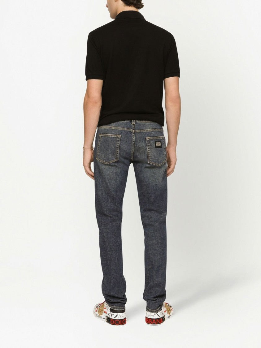 Dolce & Gabbana Classic Black Polo Shirt