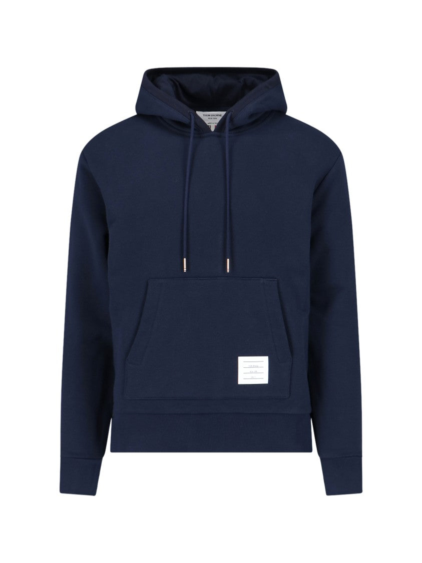 Thom Browne "Loopback Stripe" Hoodie – Navy