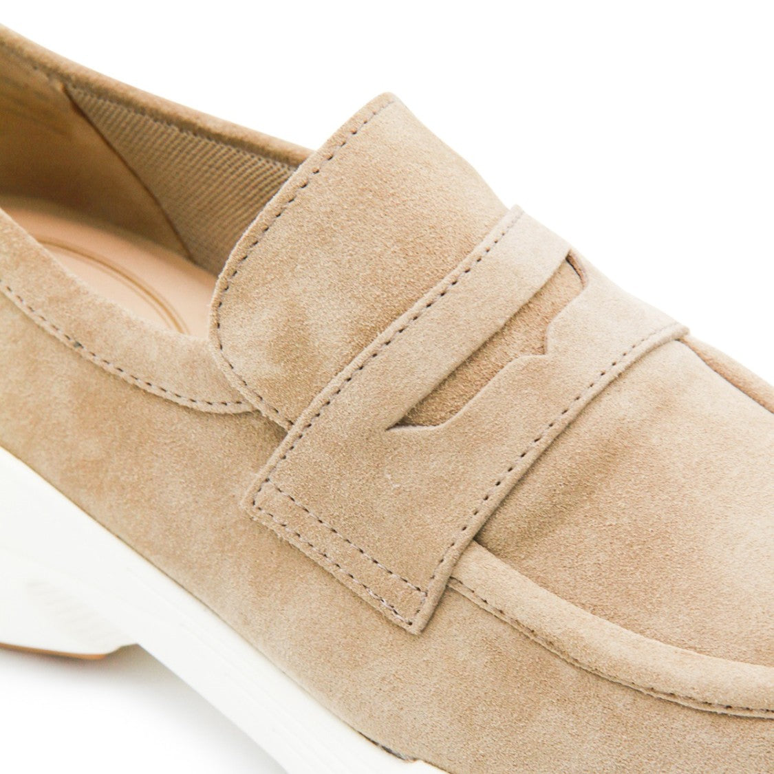 Tod's Soft Suede Chunky Rubber Loafers