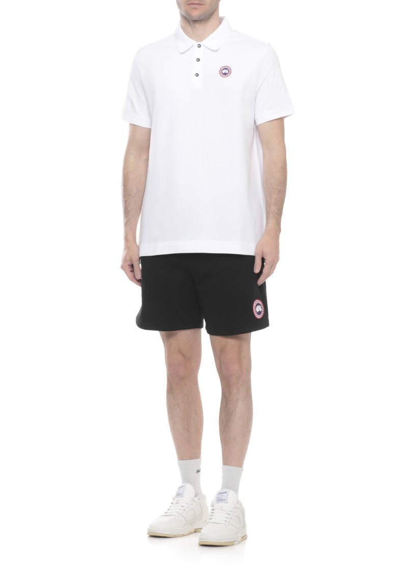 Canada Goose White Beckley Polo Shirt