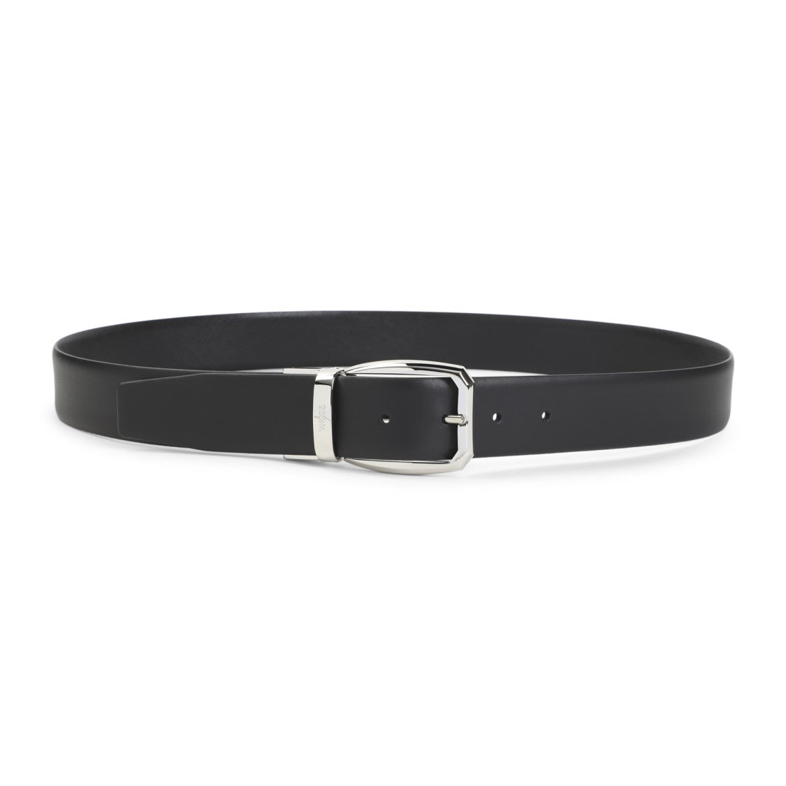 Zegna Black Cow Leather Belt