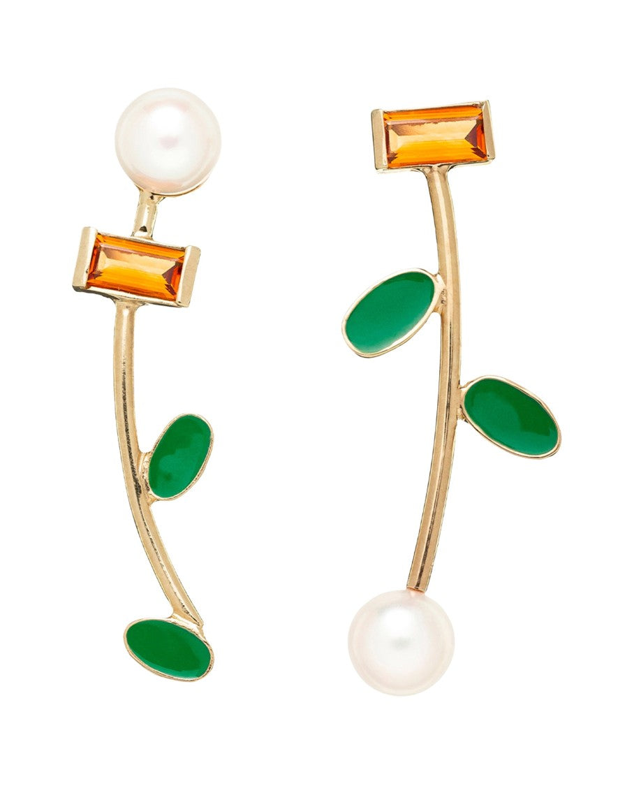 Aliita Petalos Flor Earrings