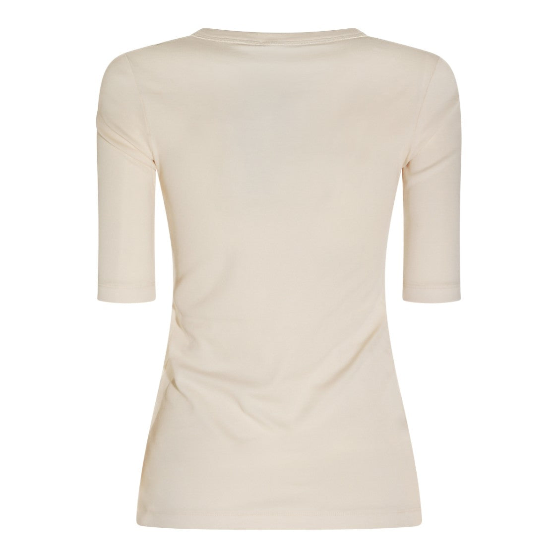 Fabiana Filippi Neutrals Cotton Scoop Neckline Top