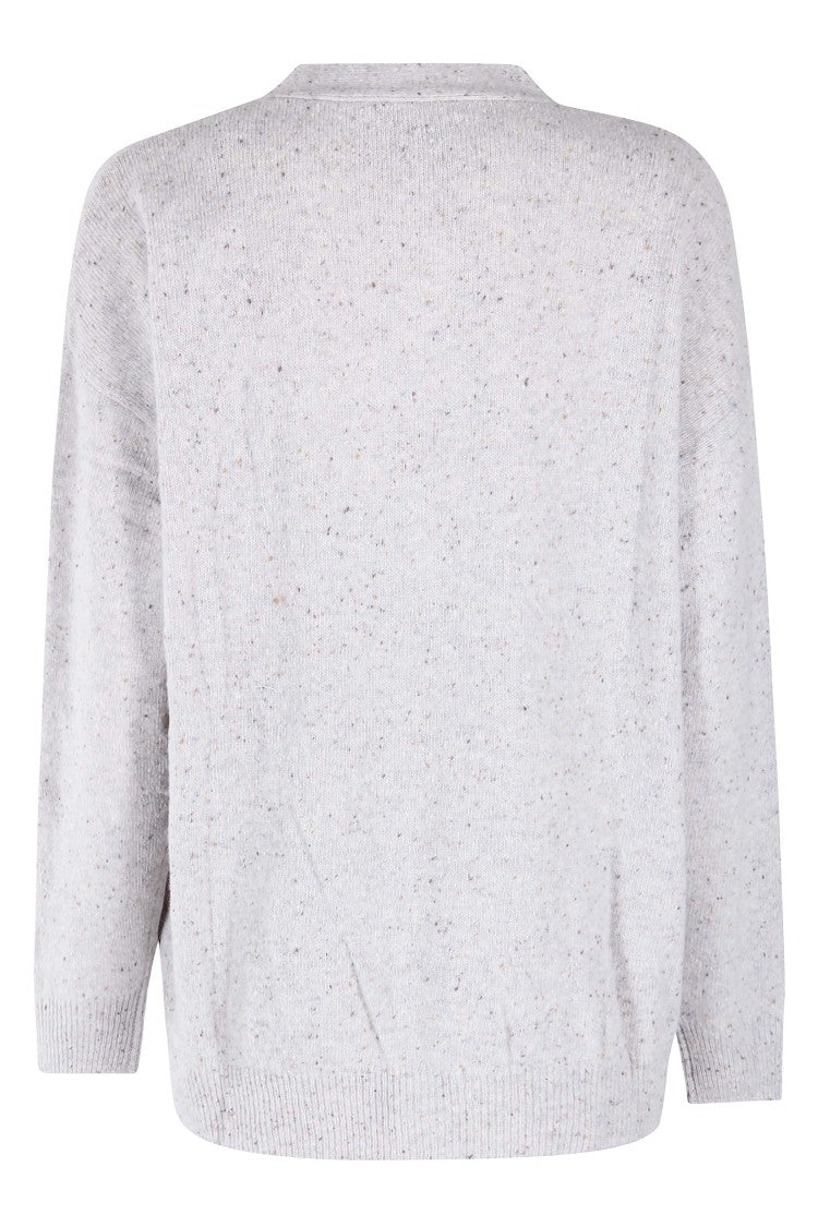 Mc2 Saint Barth Long Jacquard Donegal Cardigan