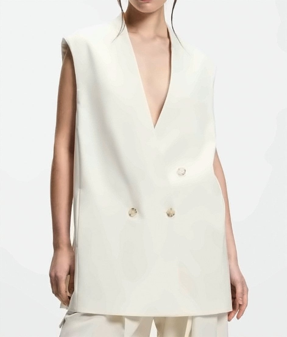 Boss Jawikiri Mandarin Collar Double Breasted Shirt