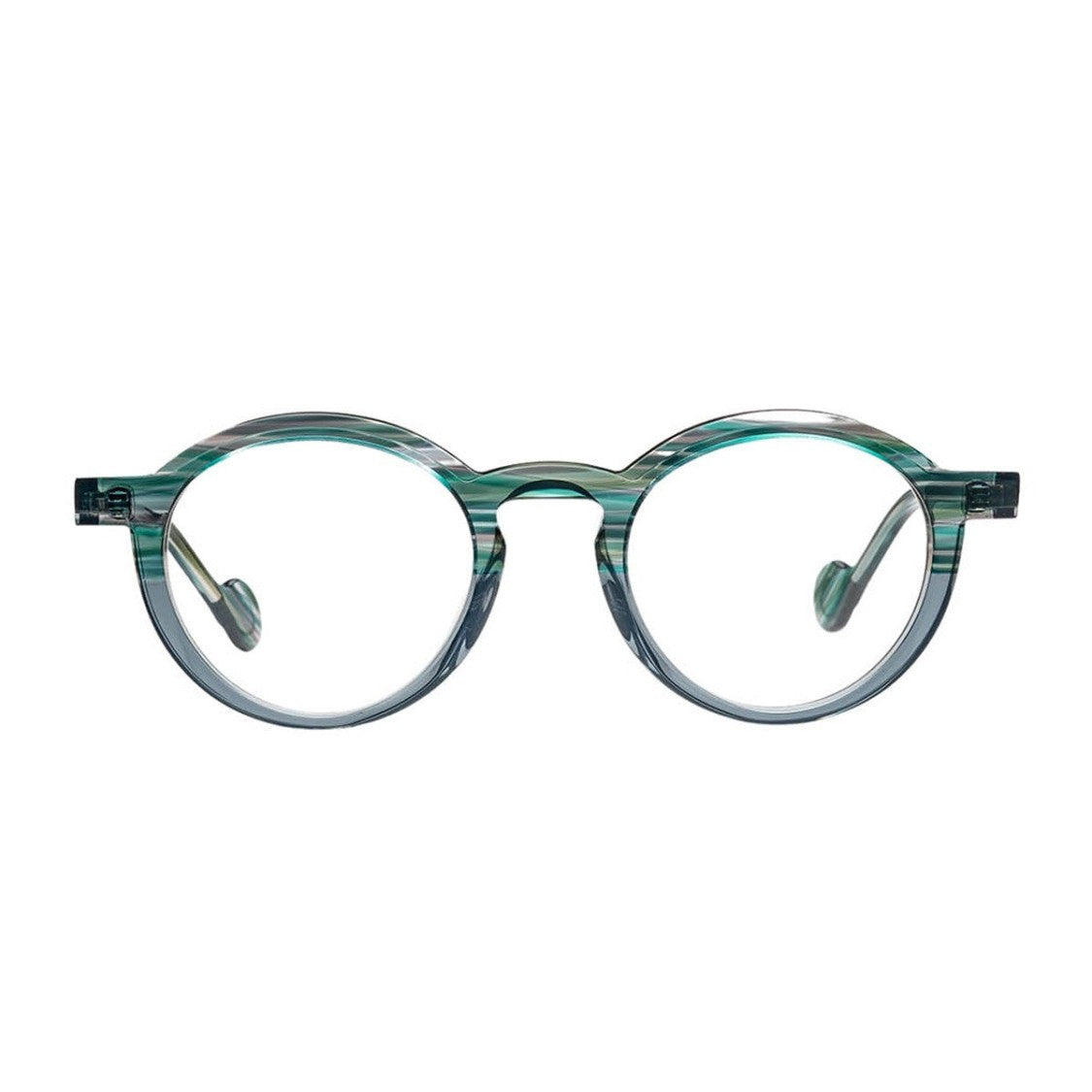 Matttew Green Checkers Acetate Oval Sunglasses