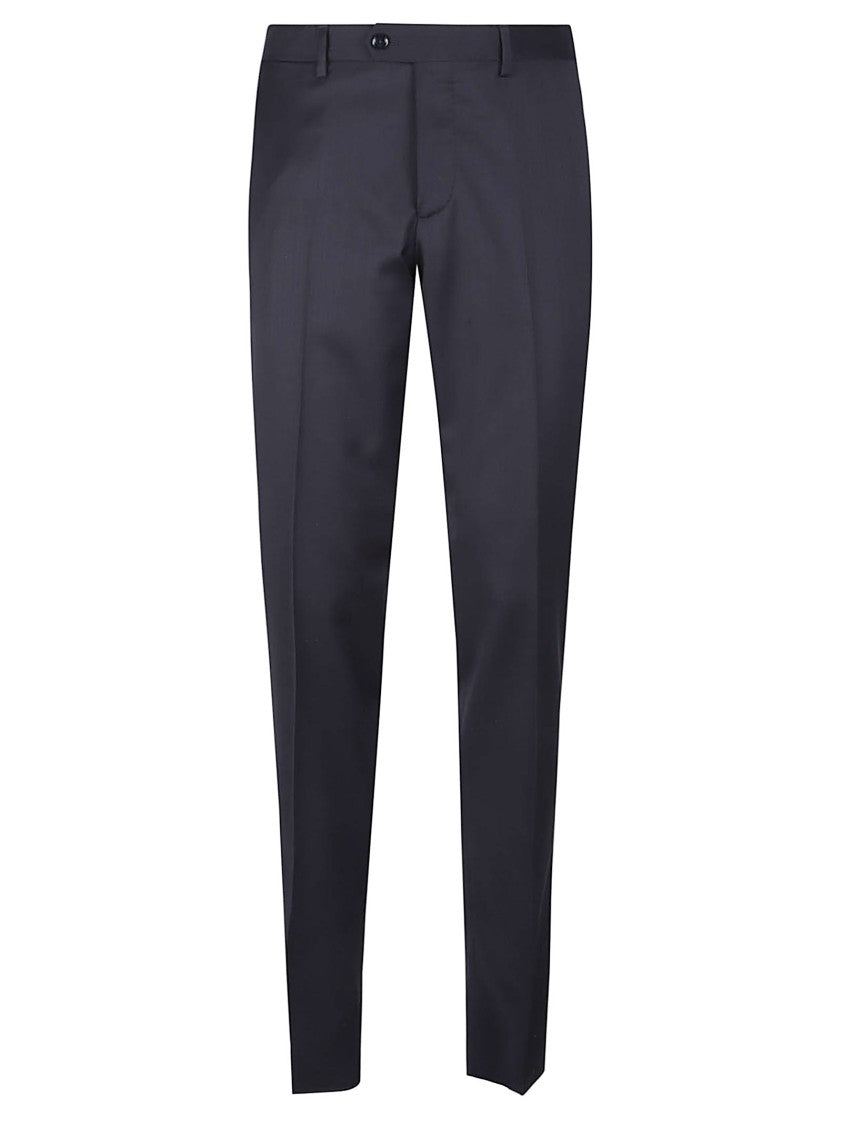 Lardini Wool-Blend Straight-Leg Trousers