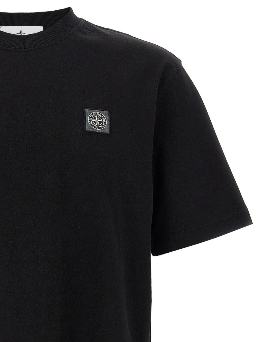 Stone Island Logo Patch T-Shirt Black