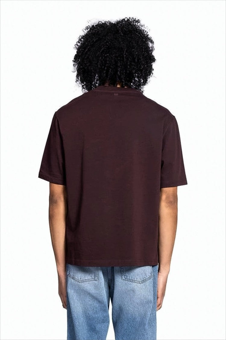 Ami Boxy-Fit Short-Sleeved T-Shirt With Embroidered Logo