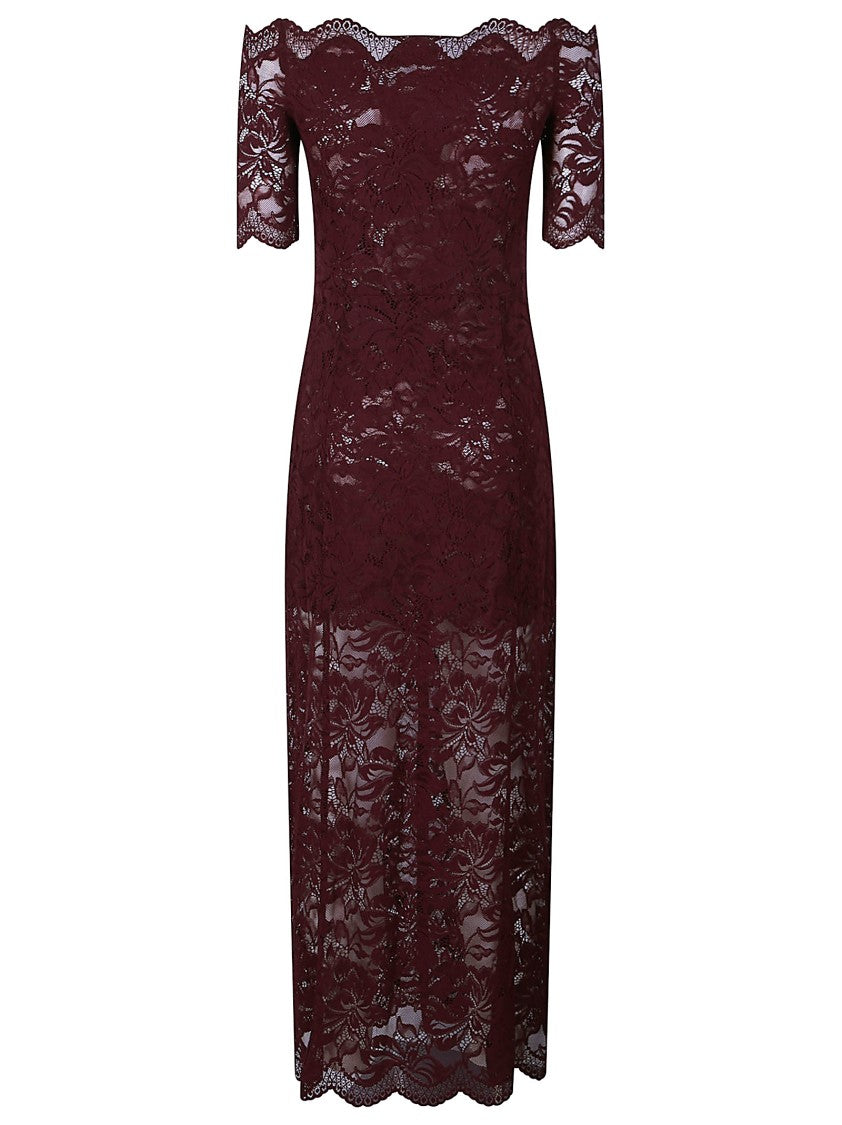 Rabanne Off Shoulder Floral Lace Dress