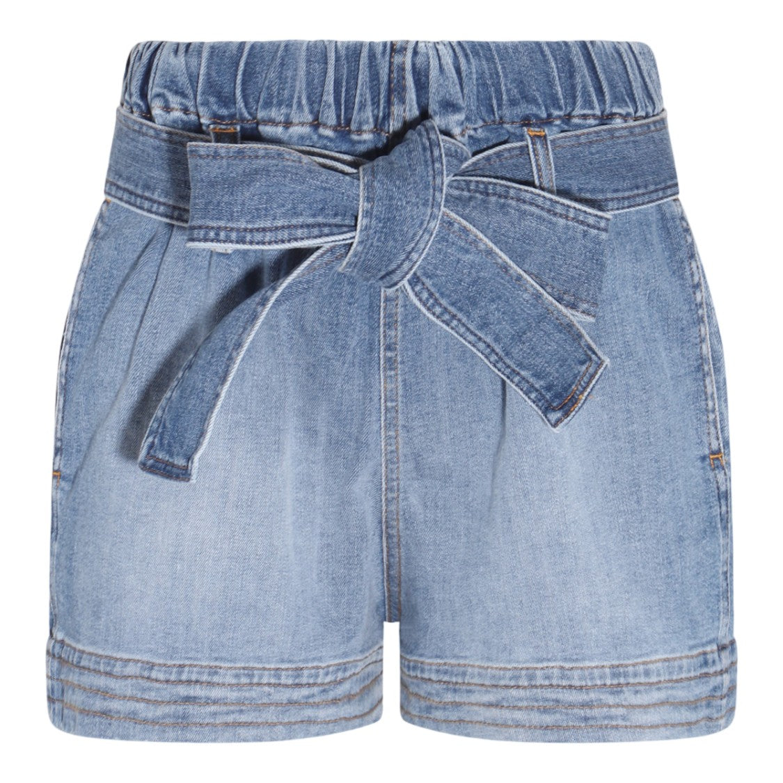 Stella Mccartney Denim Shorts With High Elastic Waistband