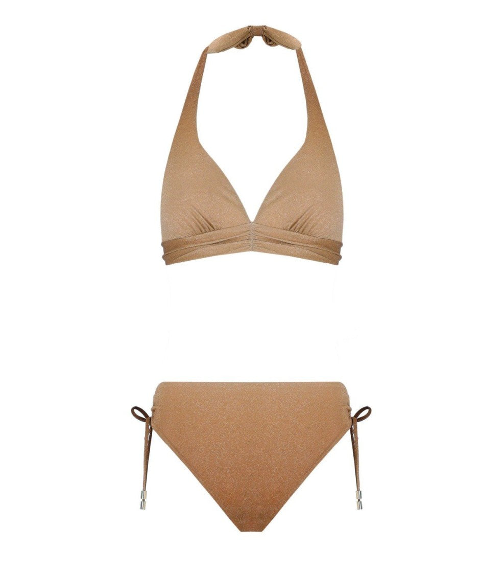 Max Mara Beachwear Betta B Cup Gold Bikini