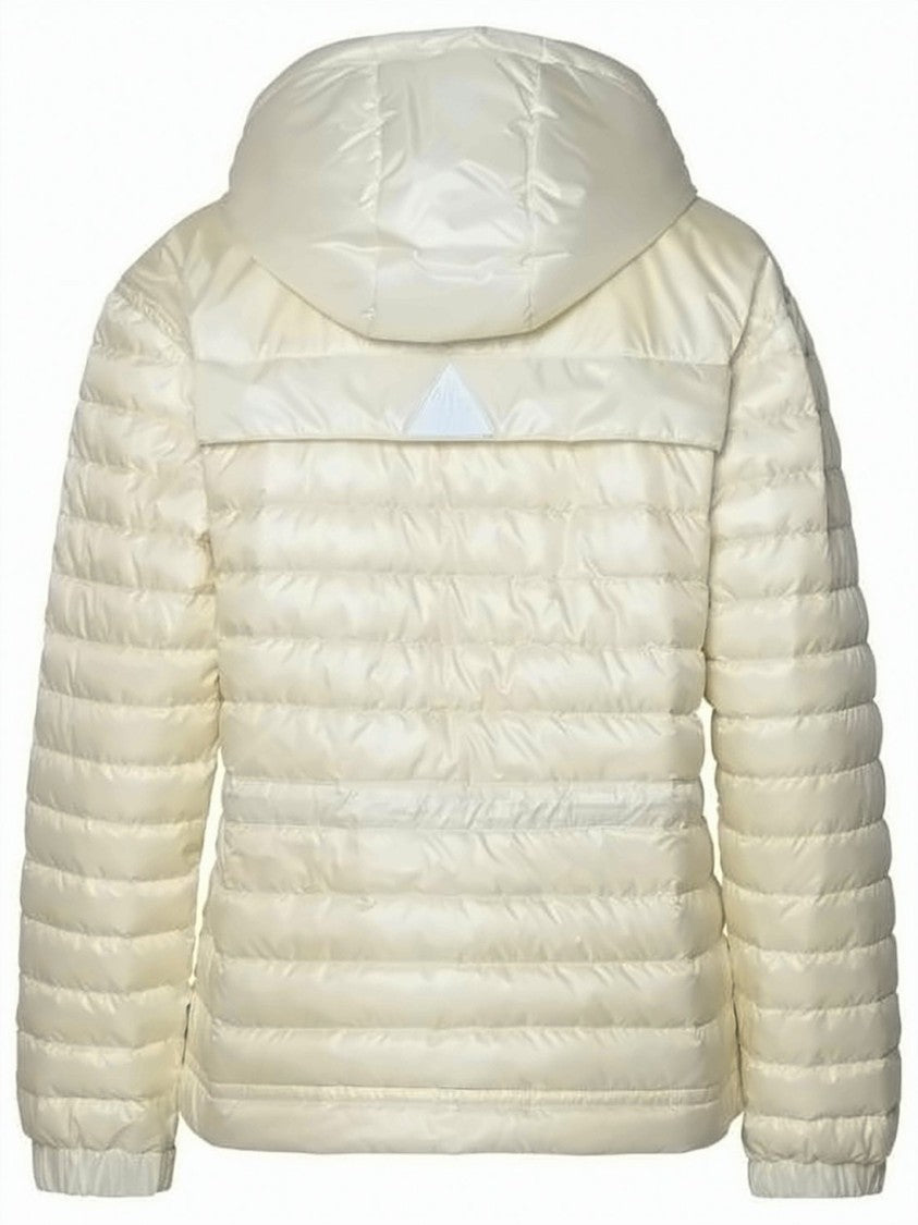 Moncler Quilted Short Puffer Jacket With Glossy Finish