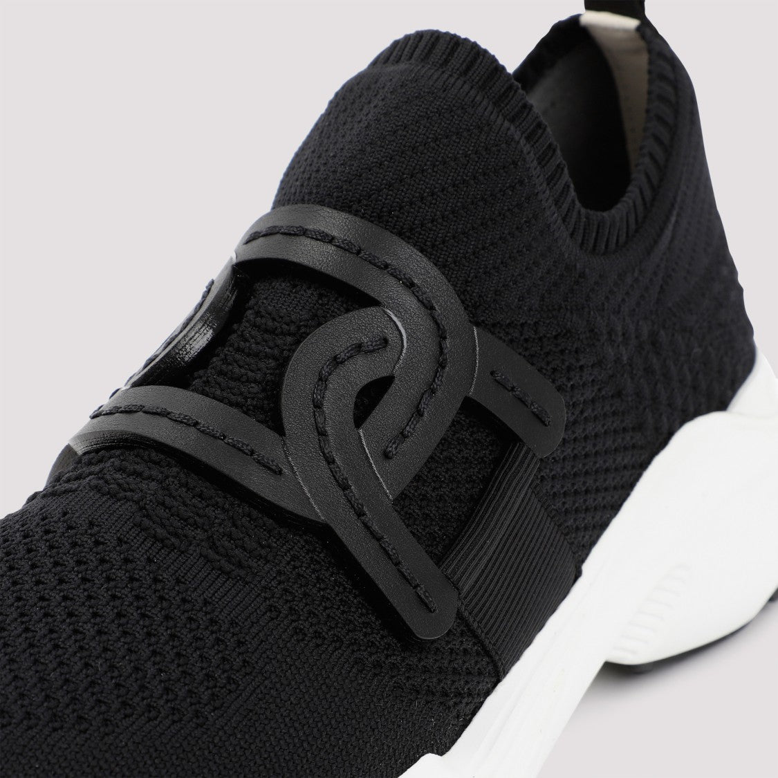 Tod's Black Tech Fabric Sneakers